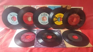 Lot of 8 assorted, original R&B, Rockabilly, DooWop 45's (see below) - Picture 1 of 5