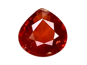 1.69cts Red Orange natural Spessartite garnet pear cut loose gemstones - Picture 1 of 3