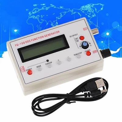 FG-100 DDS Sinus Signalgenerator Dreieck Rechteck 1HZ-500KHz Frequenz LCD1602-KG - Bild 1 von 4