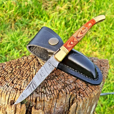 LAGUILE STIL Taschenmesser Laguiole Damastmesser Damaszener Klappmesser scharf handmade (LG31