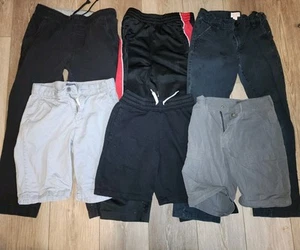 Lotto pantaloni ragazzo sfusi, 6 pezzi taglia 12 pantaloni lunghi e pantaloncini, buone condizioni - Foto 1 di 1