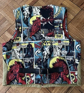 Vintage Jean Paul Gaultier JPG Comic Book Print Weste Small 90’s Y2K Era - Bild 1 von 13