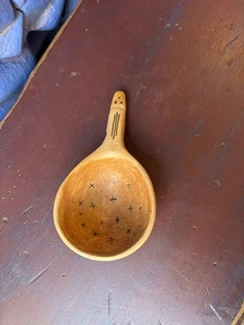 Hopi Keramik hellbraun Löffel Schöpfkelle Randal Sahmie Nampeyo w14 - Bild 1 von 4