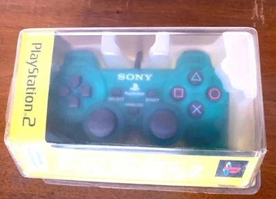 NEW SEALEDSony PlayStation 2 Dualshock 2 Emerald Green analog Controller NEW NRB - Photo 1/4