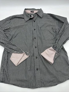The Ecko Unltd Woven Shirt Button Up Men XL Striped 100% Cotton .#37297 - Picture 1 of 12