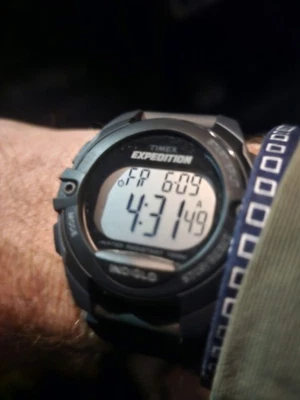 Timex Expedition Men T40941 Sport Indiglo Rubber Quartz Digital Watch 7 3/4" - Image 1 of 4