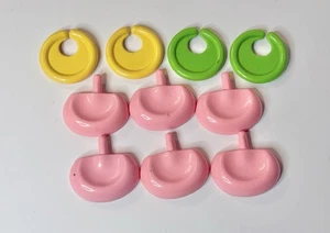 Mr Mrs Potato Head: ORECCHIE E ORECCHINI pezzi di ricambio verde giallo rosa - Foto 1 di 3