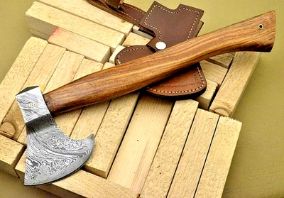 HACHA DE ACERO DAMASCO FORJADA A MANO HECHA A MEDIDA HACHA VIKINGA TOMAHAWK 1169 Foto 1 de 4