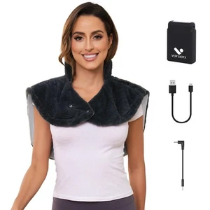 Heating Pad for Neck and Shoulders, Cordless Weighted Heated Neck Shoulder Wr... - Picture 1 of 7