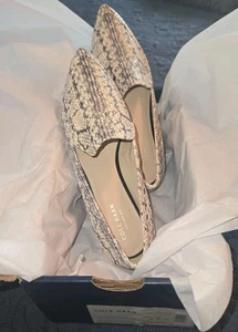 COLE HAAN Brie SKIMMER Estampado Piel de Serpiente PLANOS/MOCASINES • Mujer Talla 7 EE. UU. - Imagen 1 de 20