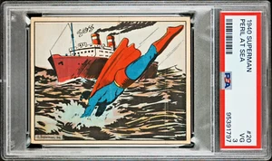 1940 SUPERMAN #20 PERIL AT SEA GRADED PSA 3 VG VERY GOOD SET BREAK NICE CENTERED - Picture 1 of 2