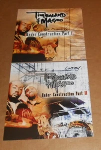 Timbaland & Magoo Under Construction TEIL II Poster Set 2-seitige Wohnungen Promo 12x1 - Bild 1 von 3
