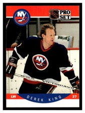 1990 Pro Set  #185 Derek King - New York Islanders