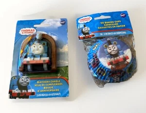 Wilton Thomas The Train & Friends 2.6" Birthday Candle And 50 Baking Cups. Party - Picture 1 of 5