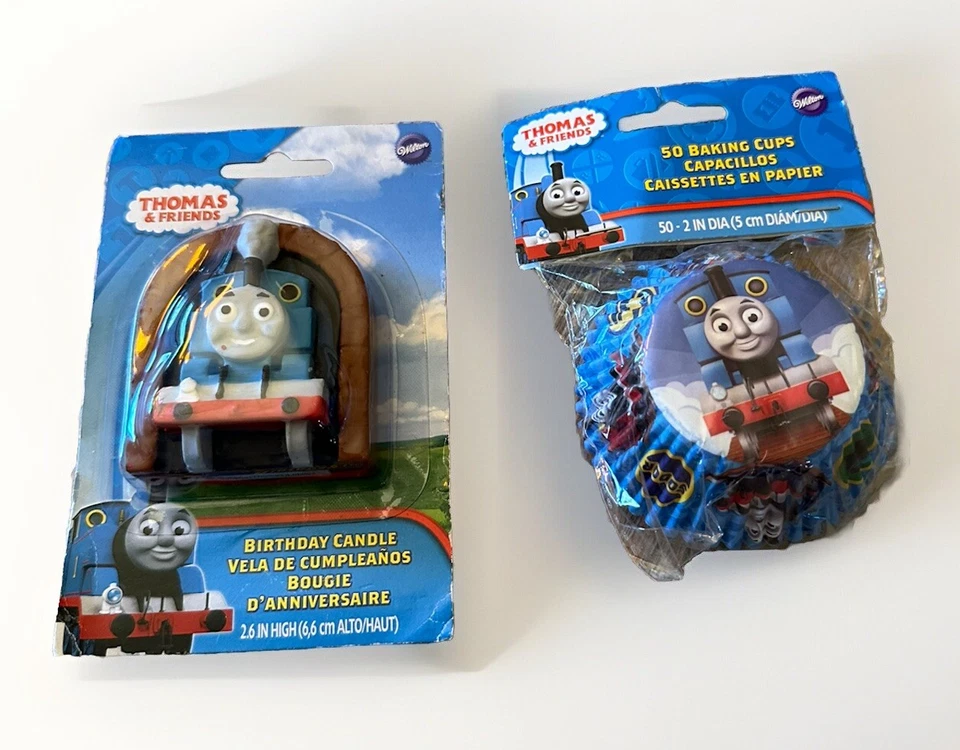 Wilton Thomas The Train & Friends 2.6" Birthday Candle And 50 Baking Cups. Party - Image 1 of 4