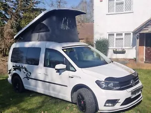 Vw caddy maxi HighLine campervan 4 Berth 4 Belted seats 2.0td Pop top roof - Picture 1 of 24