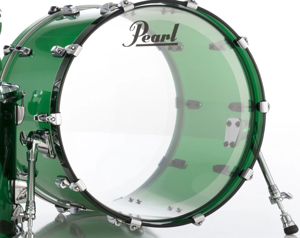 Pearl кристалл бит изумруд стекла 22 x 16 «акриловый удар бас барабан | новый подлинный дилер - Изображение 1 из 1