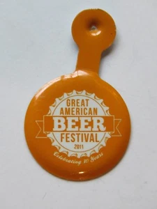 BEER Brewery BUTTON ~ GREAT AMERICAN BEER FESTIVAL 2011 Pinback ~ GABF Denver CO - Picture 1 of 3
