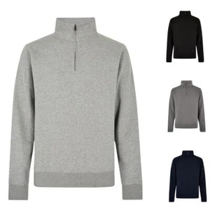 Sudadera para hombre 1/4 con cremallera lisa informal con cremallera torso jumper kit habitual - Imagen 1 de 15