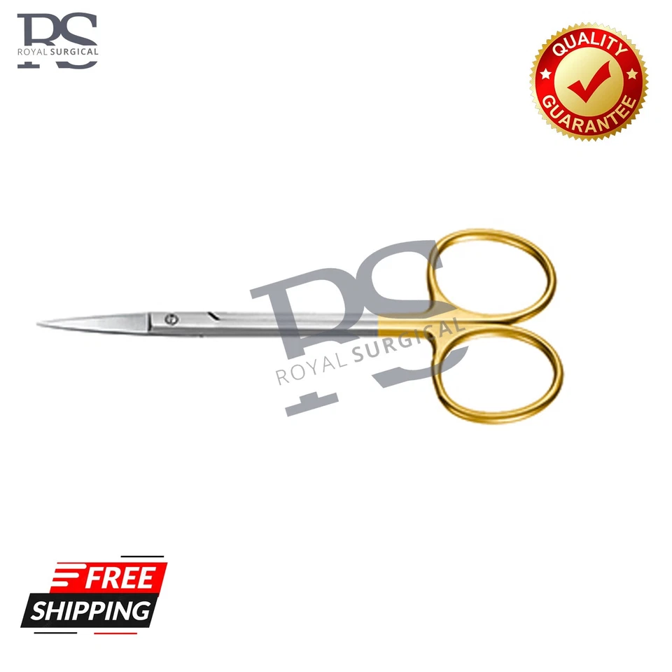 Instrumentos dentales quirúrgicos rectos de 4,5" tijeras para tejido de goma de iris grado TC O Foto 1 de 4