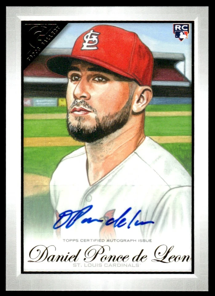 2019 Topps Gallery Autographs Daniel Ponce de Leon Auto St. Louis Cardinals #34 - Image 1 of 2