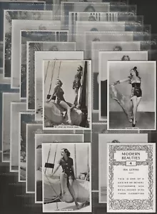 More details for b.a.t.-full set- modern beauties 1936 (printed back 1st series xf36 cards)