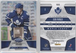 2011-12 Certified Mirror Blue Materials /99 Dion Phaneuf #105