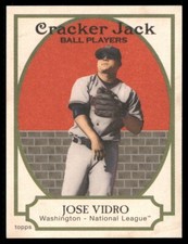 2005 Topps Cracker Jack Mini Red Jose Vidro #16 Washington Nationals