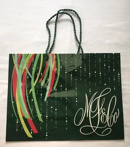 Glossy Marshall Field's Script Logo Paper Shopping Bag with Handles - Picture 1 of 9