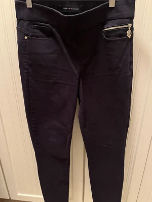 Tommy Hilfiger Mid-Rise Leggings Navy Blue Pants Women's Size 6 - Image 1 of 4