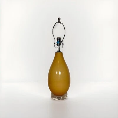 Jamie Young 台灯 橙色 Ombre 现代泪珠 透明底座 FAME 线 — 第 1/4 张图片