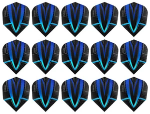 5 New Sets Harrows Fusion Standard Dart Flights - Ships w/ Tracking - Aqua - Picture 1 of 2