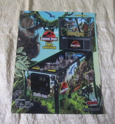 2019 STERN JURASSIC PARK PINBALL FLYER - Image 1 of 2