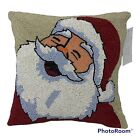 Jolly Santa Claus 14" Beaded Decorative Christmas Pillow 34th And Pine*