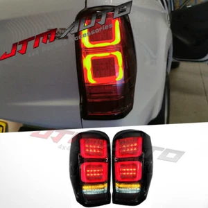 Smoked Full Sequential Led Tail Lights to suit Mitsubishi Triton MR 2019+ - Picture 1 of 9