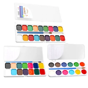 2Sets Valentines Paint Sets for Kids Assorted Drawing Art Watercolor Palette - Picture 1 of 15