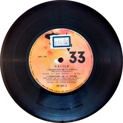 DALIDA - ESCANDALO EN LA FAMILIA + 3 - EP - URUGUAY - Image 1 of 3