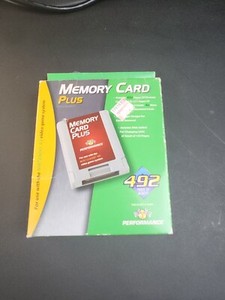 Performance MEMORY CARD PLUS for Nintendo 64 / N64 Complete in Box Storage Case