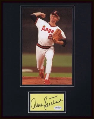 Don Sutton Signed Framed 11x14 Photo Display JSA Angels - Image 1 of 2