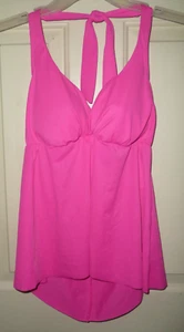 Size 32/34DD PUSH UP/BOOST BRA HALTER TANKINI SWIM TOP FROM CATALINA NWOT - Picture 1 of 5