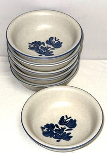 6 Pfaltzgraff YORKTOWNE BLUE 6" CEREAL BOWLS 9Y - Picture 1 of 2