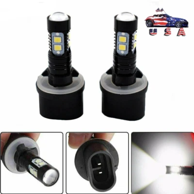 2 X Blanco 880 890 892 893 899 100W 6000K Xenón LED Faros Antiniebla Conducción Foto 1 de 4