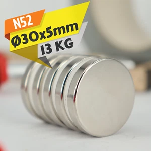 Neodym Magnet N52 Magnetscheibe 30mm x 5mm 13Kg Stark Runde Scheiben Magnete  - Bild 1 von 6