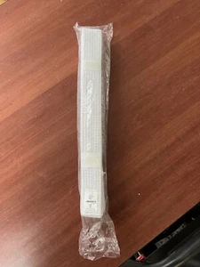 Size 6 Martial Arts Karate Taekwondo Judo Double Wrap Solid WHITE Belt NEW NIP - Picture 1 of 3