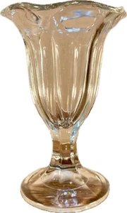 Libbey Clear Tulip Glass Ice Cream Sundae Dish- 6” Tall - Picture 1 of 6
