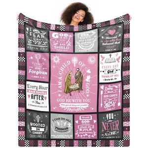 Christian God Blanket Gifts for Women 60"x50"I Am a Child of God Throw Blanke... - Picture 1 of 7