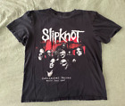 Slipnot Black Large Tshirt Subliminal Verses World Tour 2005 Metal Music
