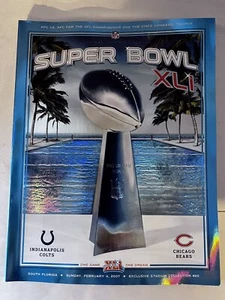 Libro Programma Ufficiale Vintage Super Bowl XLI Colts Vs Orsi Collezione Esclusiva - Foto 1 di 3
