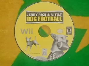 Jerry Rice & Nitus Dog Football Nintendo Wii Disk Only (Tested and Resurfaced) - Picture 1 of 1
