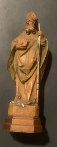 6 3/4 Anri Hand Carved Wooden St. Patrick - Picture 1 of 4